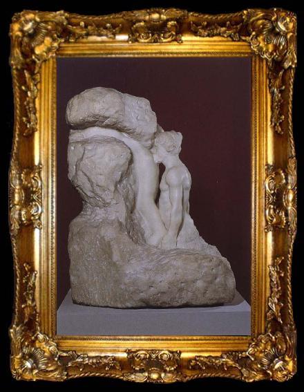 framed  Auguste Rodin Man and his Thought, ta009-2